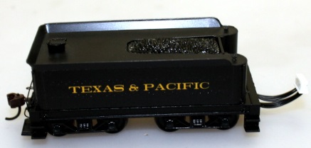 Tender w/ 8 pin Texas & Pacific #316 (HO 4-6-0 Baldwin)